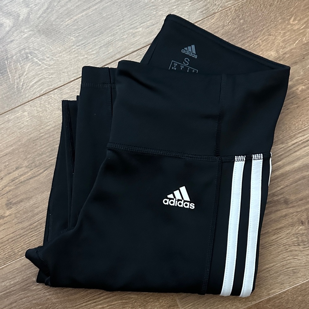 Adidas Women’s Black and White Leggings